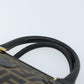FENDI Zucca Canvas Boston Bag PVC Brown Black