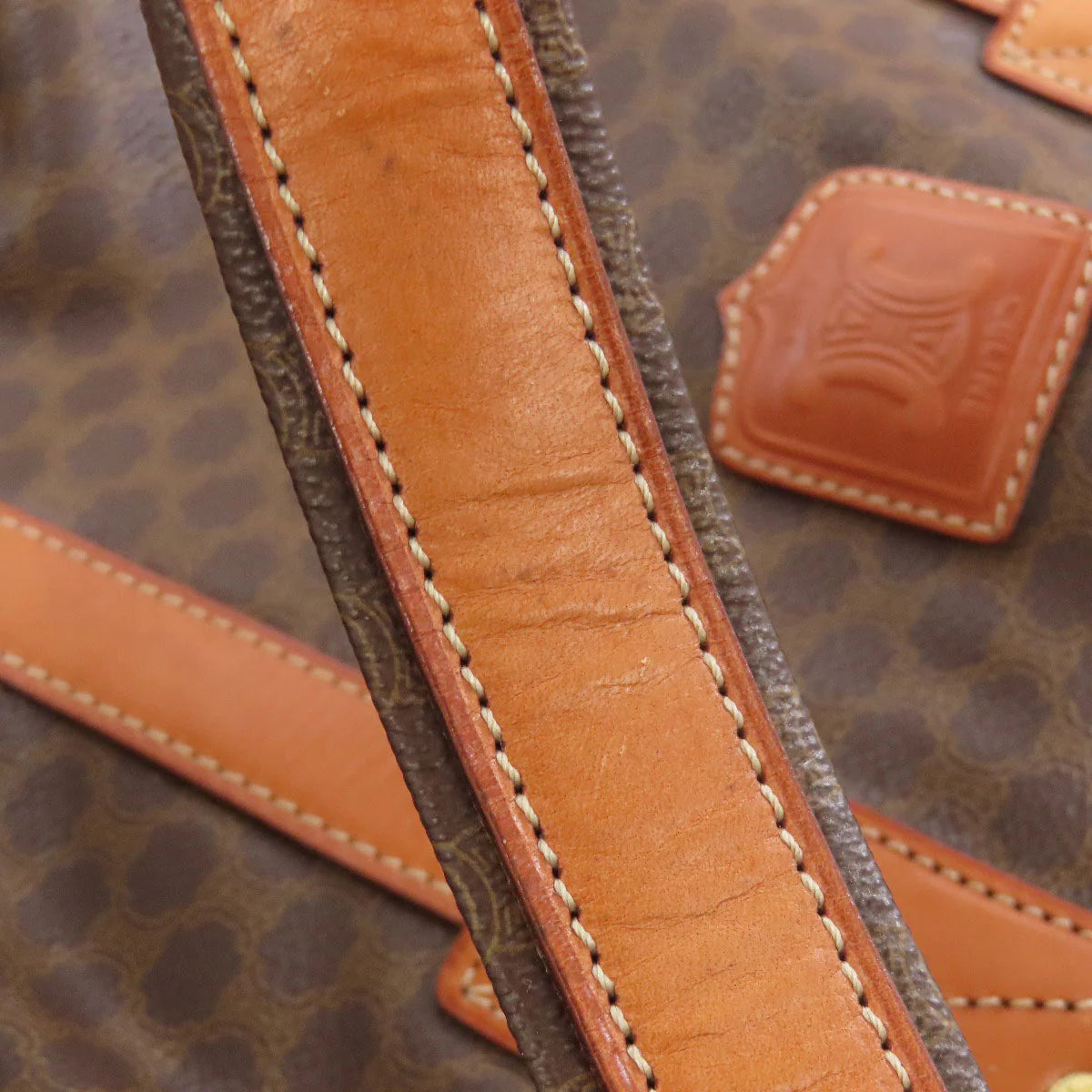 CELINE Macadam Monogram Boston Duffel Bag
Brown