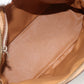 CELINE Two Way Macadam Canvas HandBag Beige Gold
