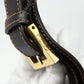 FENDI Zucca Canvas Shoulder Bag Black Brown