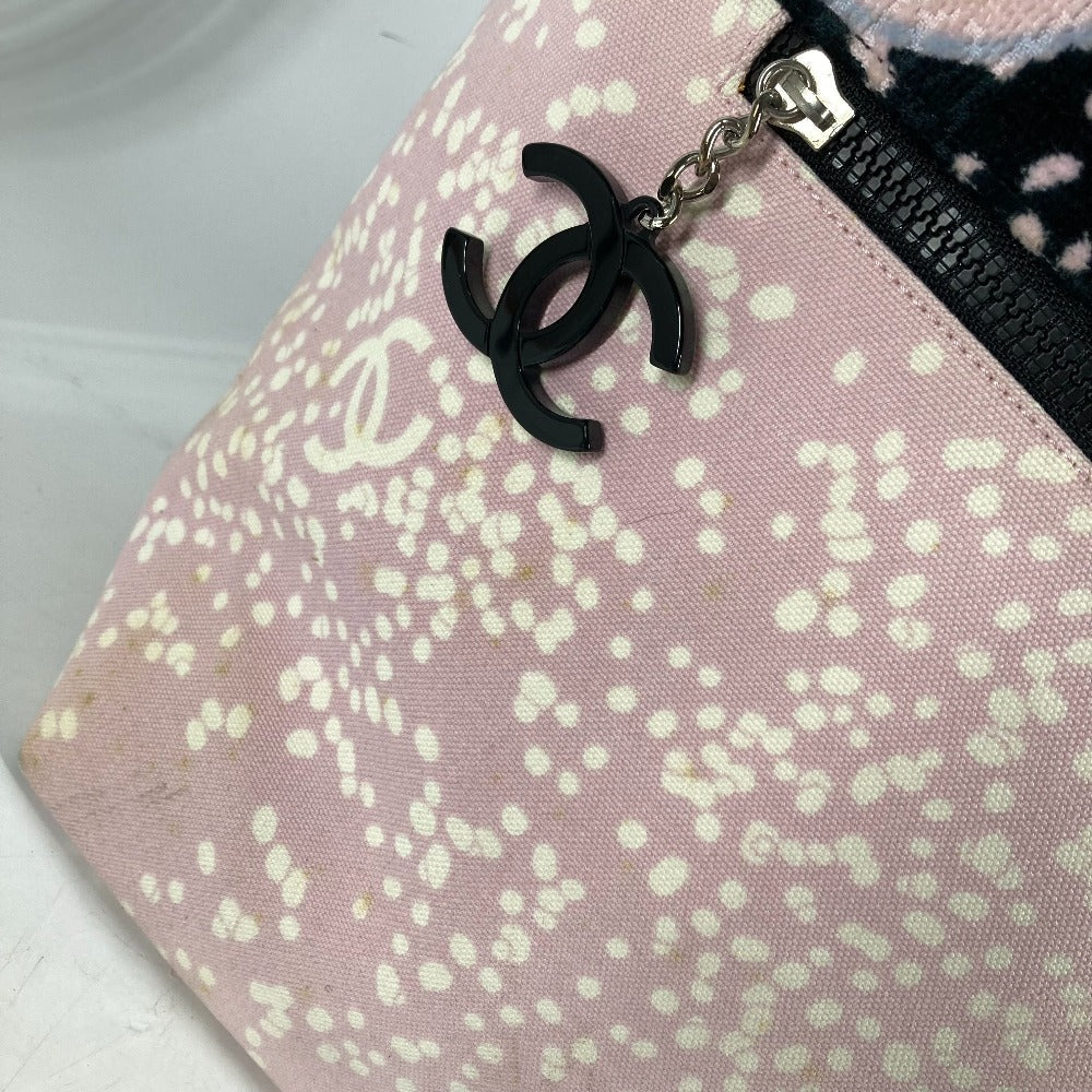 CHANEL Shoulder Bag cotton pink High Summer Pile Large CC COCO Mark