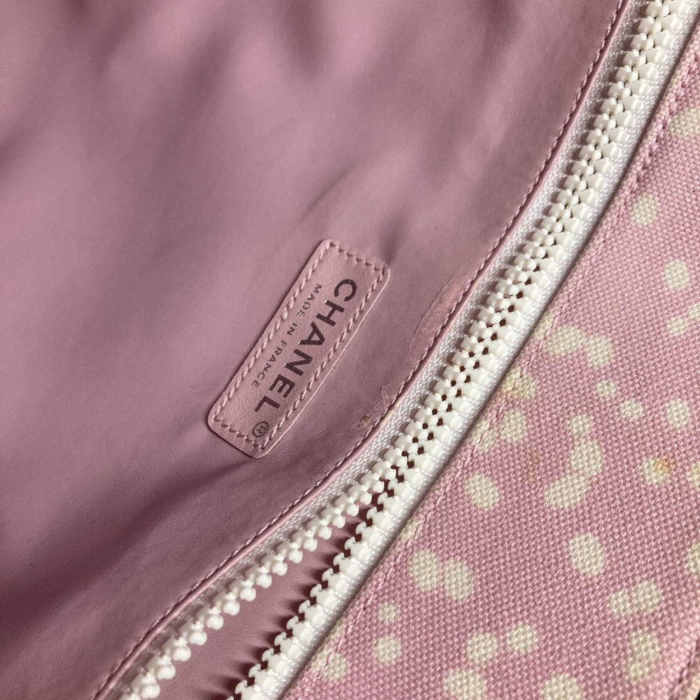 CHANEL Shoulder Bag cotton pink High Summer Pile Large CC COCO Mark