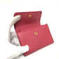 PRADA Trifold wallet 1MH840 saffiano leather pink logo ribbon