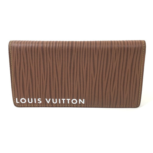 LOUIS VUITTON Long Wallet Purse M82631 Epi Leather Brown Epi Portefeuille Blaza NM mens Used Authentic