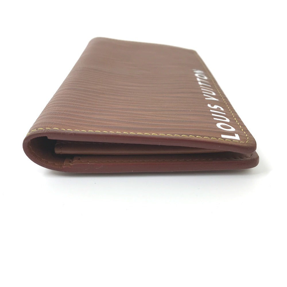 LOUIS VUITTON Long Wallet Purse M82631 Epi Leather Brown Epi Portefeuille Blaza NM mens Used Authentic
