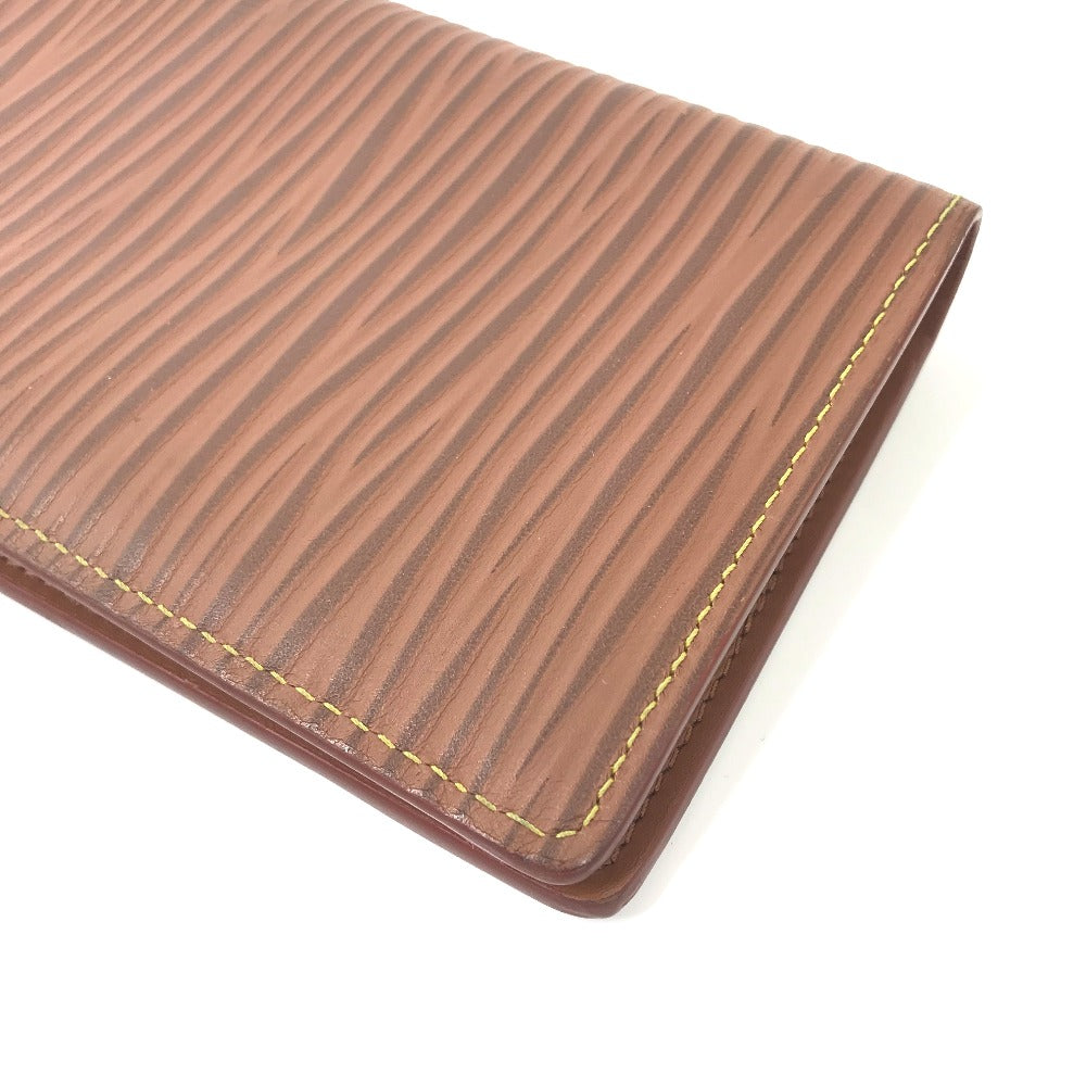 LOUIS VUITTON Long Wallet Purse M82631 Epi Leather Brown Epi Portefeuille Blaza NM mens Used Authentic