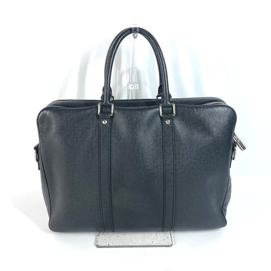 LOUIS VUITTON Handbag  M33412 Taiga Leather black Taiga PDV Portodocument Voyage PM