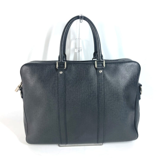LOUIS VUITTON Handbag  M33412 Taiga Leather black Taiga PDV Portodocument Voyage PM