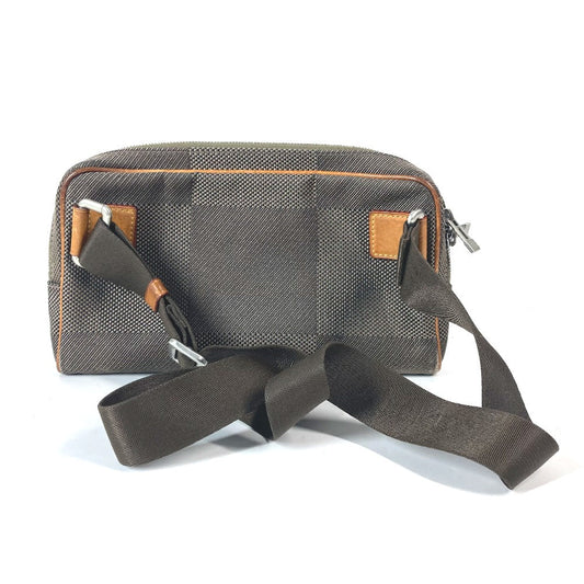 LOUIS VUITTON Sling bag M93619 Damier Jean Canvas khaki Damier Jean Acrobat mens Used Authentic