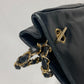 CHANEL Shoulder Bag lambskin black Quilted Matelasse Vintage WChain bag Women Used Authentic