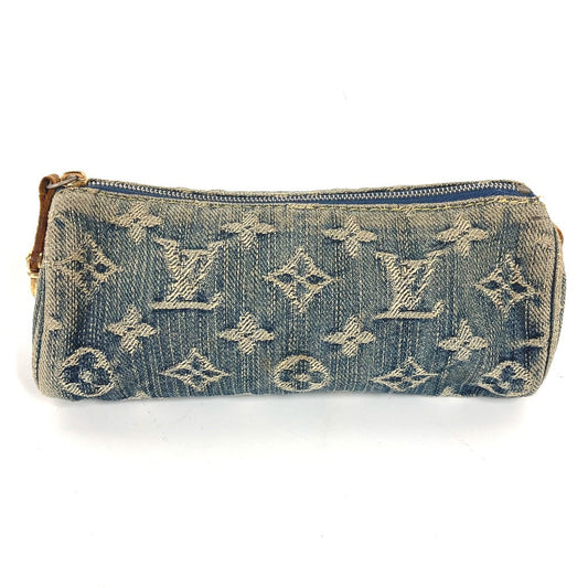 LOUIS VUITTON Pouch M95081 Monogram denim blue Monogram denim Truth Speedy GM Women Used Authentic