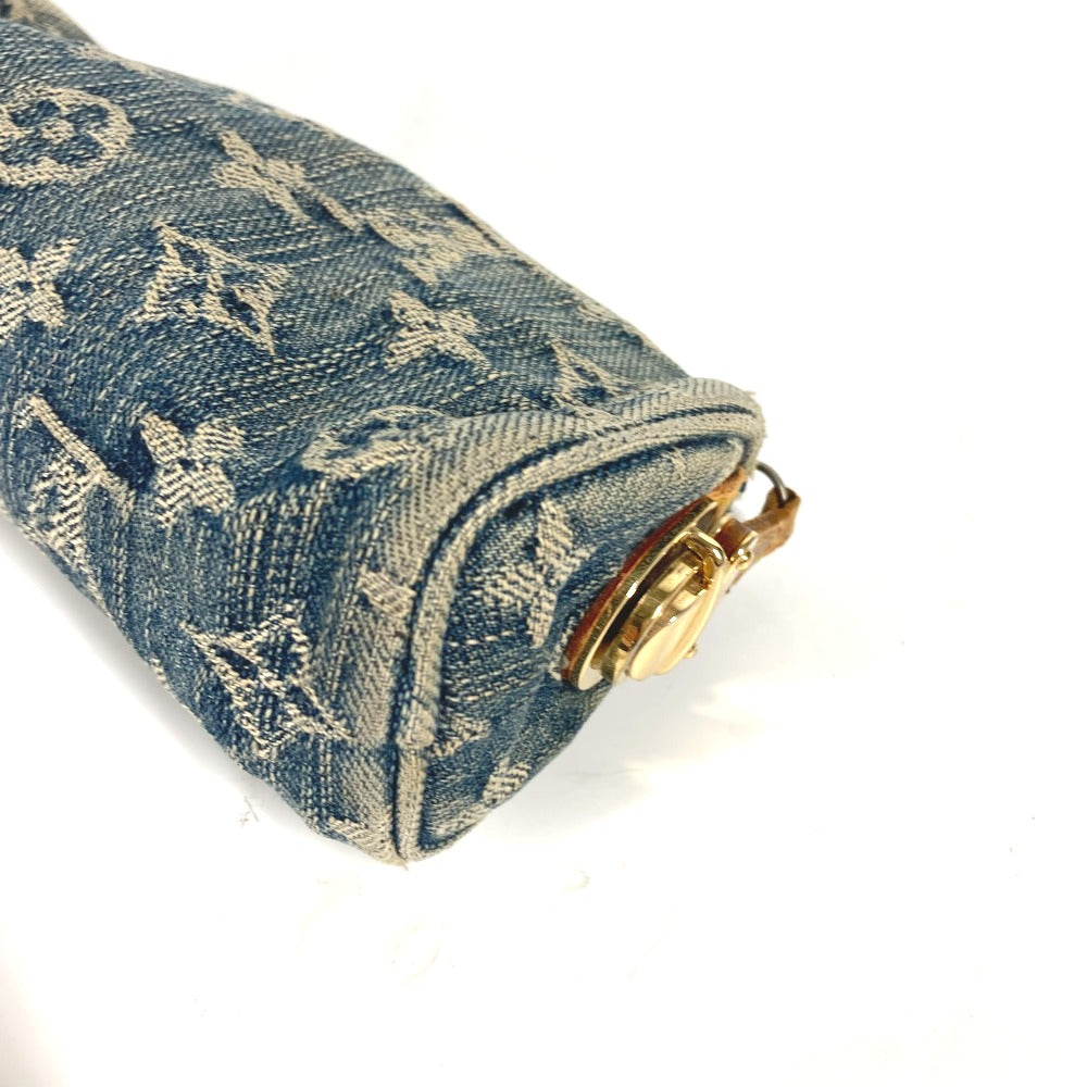 LOUIS VUITTON Pouch M95081 Monogram denim blue Monogram denim Truth Speedy GM Women Used Authentic