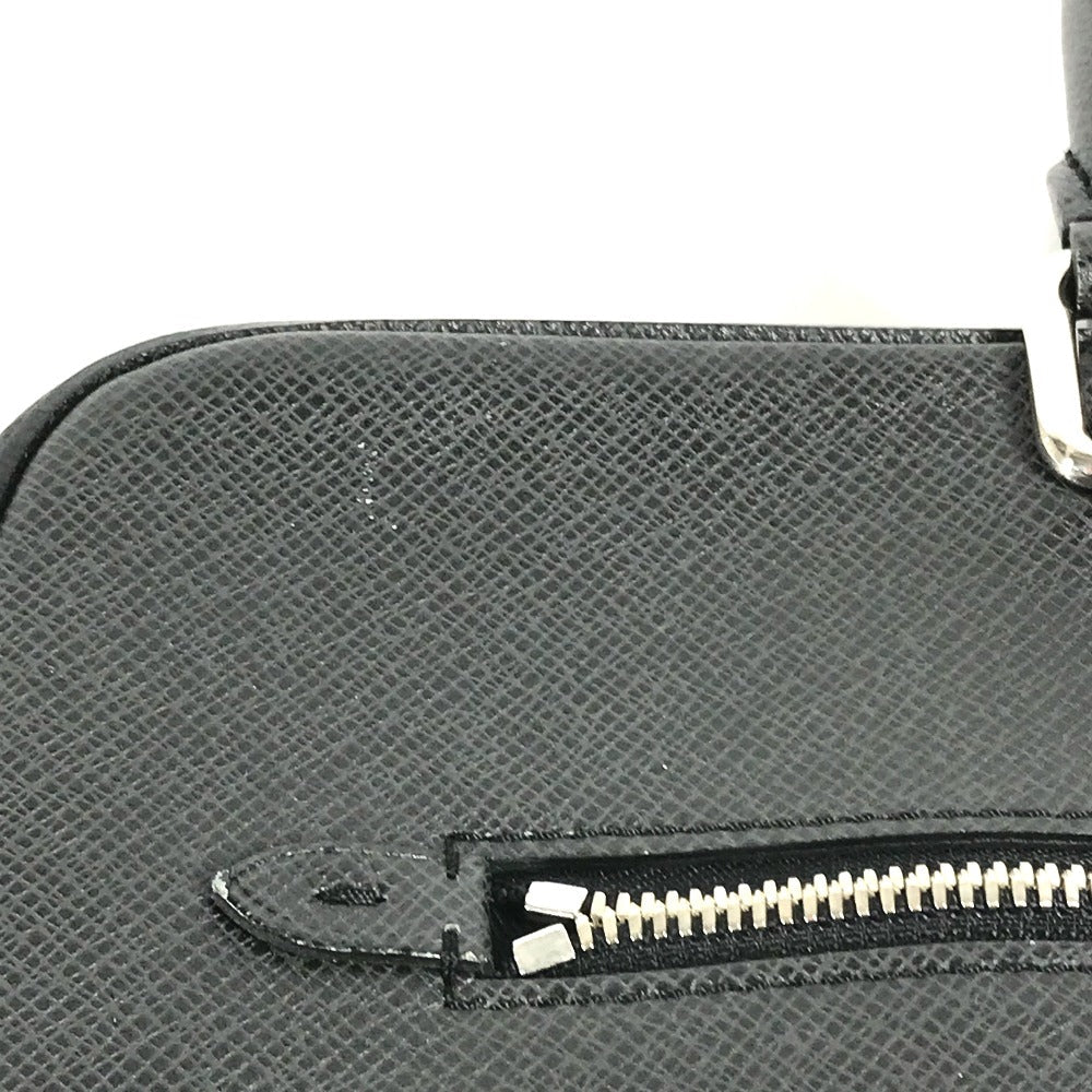 LOUIS VUITTON Business bag M30643 Taiga Leather black Taiga PortoDocument Business PDV mens Secondhand Authentic