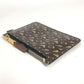 BURBERRY Pouch leather Brown TB logo