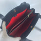 CELINE Shoulder Bag leather black vintage logo Women Used Authentic