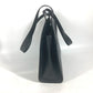 CELINE Shoulder Bag leather black vintage logo Women Used Authentic