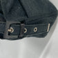 FENDI Shoulder Bag Jersey gray Mamma Bucket logo Women Used Authentic