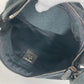 FENDI Shoulder Bag Jersey gray Mamma Bucket logo Women Used Authentic