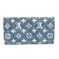 LOEWE gloves wool blue Accessories Anagram logo unisex(Unisex) Used Authentic