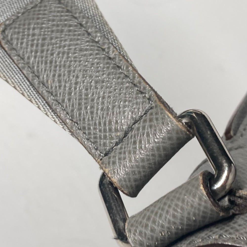 LOUIS VUITTON Shoulder Bag M32623 Taiga Leather gray Taiga Roman MM mens Used Authentic