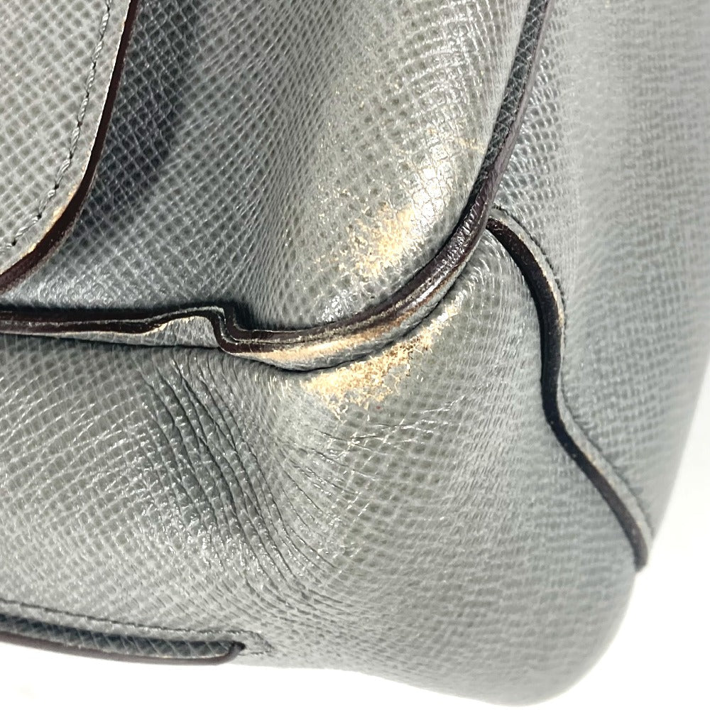 LOUIS VUITTON Shoulder Bag M32623 Taiga Leather gray Taiga Roman MM mens Used Authentic
