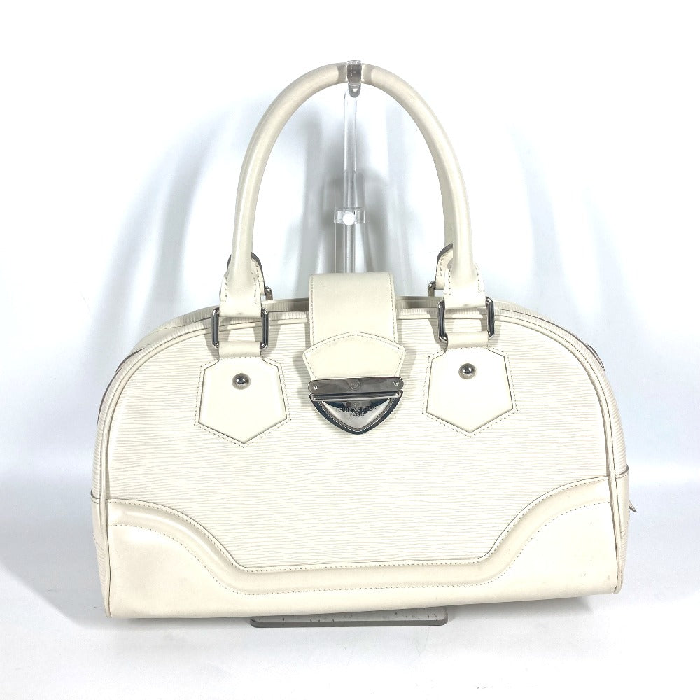 LOUIS VUITTON Handbag M5931J Epi Leather white Epi Bowling Montaigne GM Women Used Authentic