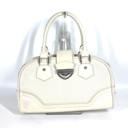 LOUIS VUITTON Handbag M5931J Epi Leather white Epi Bowling Montaigne GM Women Used Authentic