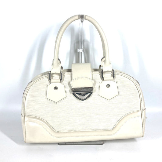 LOUIS VUITTON Handbag M5931J Epi Leather white Epi Bowling Montaigne GM Women Used Authentic