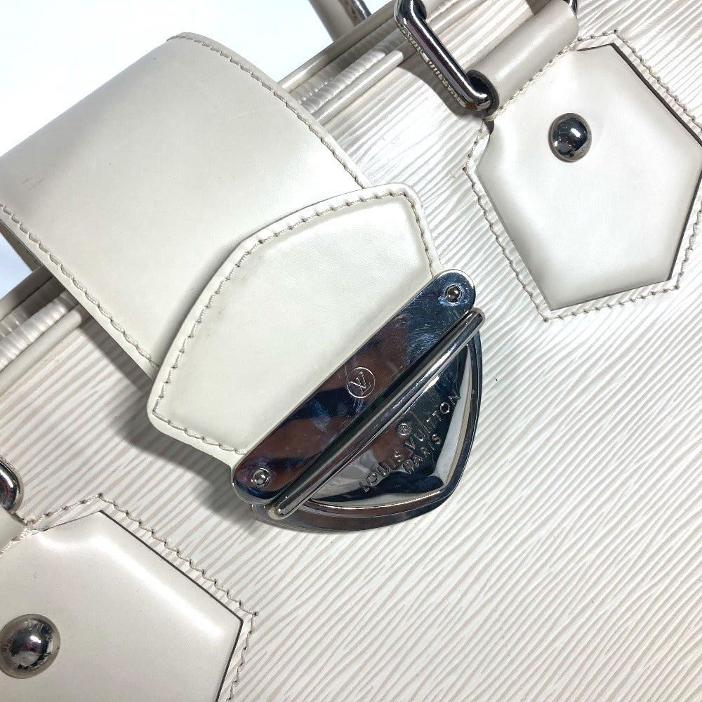 LOUIS VUITTON Handbag M5931J Epi Leather white Epi Bowling Montaigne GM Women Used Authentic