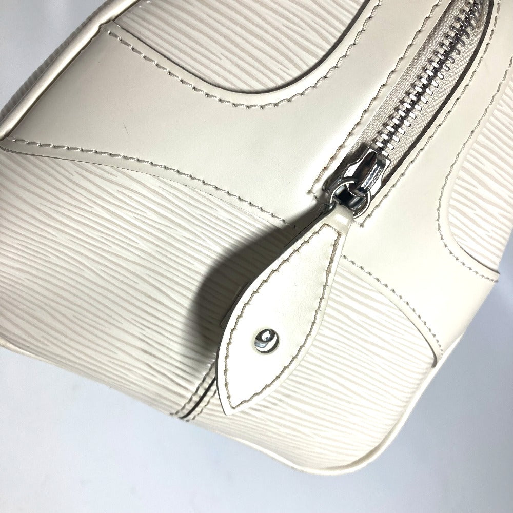 LOUIS VUITTON Handbag M5931J Epi Leather white Epi Bowling Montaigne GM Women Used Authentic