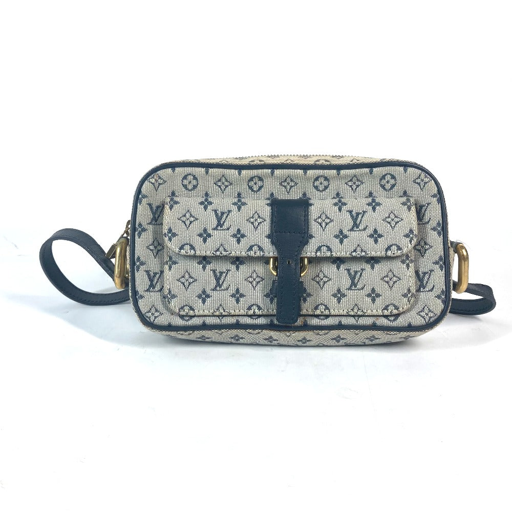 LOUIS VUITTON Shoulder Bag N41127 Damier Jean Canvas Navy Damier Jean Petite message mens Used Authentic