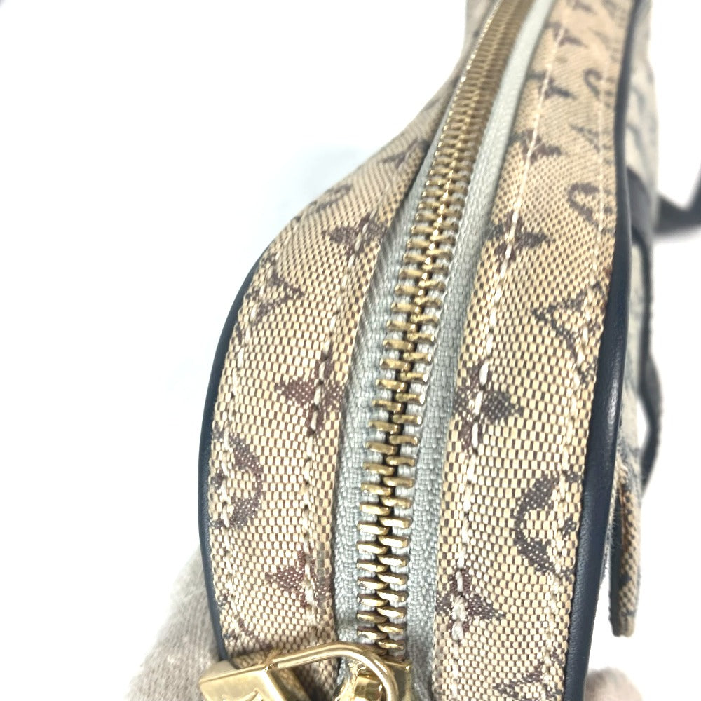 LOUIS VUITTON Shoulder Bag N41127 Damier Jean Canvas Navy Damier Jean Petite message mens Used Authentic