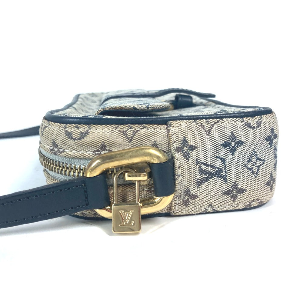 LOUIS VUITTON Shoulder Bag N41127 Damier Jean Canvas Navy Damier Jean Petite message mens Used Authentic