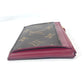LOUIS VUITTON Coin case M67889 Monogram canvas Brown Monogram Porte Cartes Zip Women Used Authentic