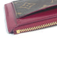 LOUIS VUITTON Coin case M67889 Monogram canvas Brown Monogram Porte Cartes Zip Women Used Authentic