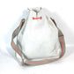 LOUIS VUITTON Shoulder Bag M80634 canvas white Damier Jean Volunteer Drawstring Bag Women Used Authentic
