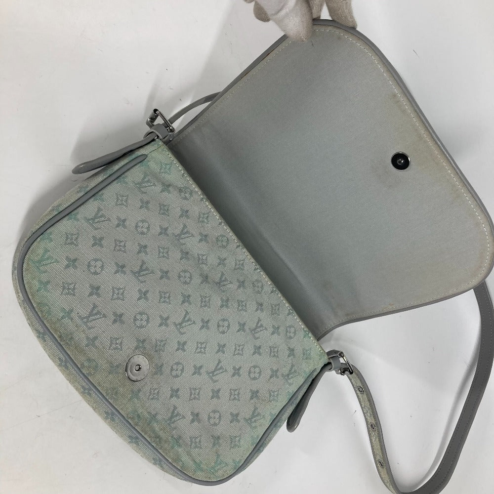 LOUIS VUITTON Shoulder Bag M92279 Canvas, Leather gray Monogram mini Conte Def Musette Women Used Authentic