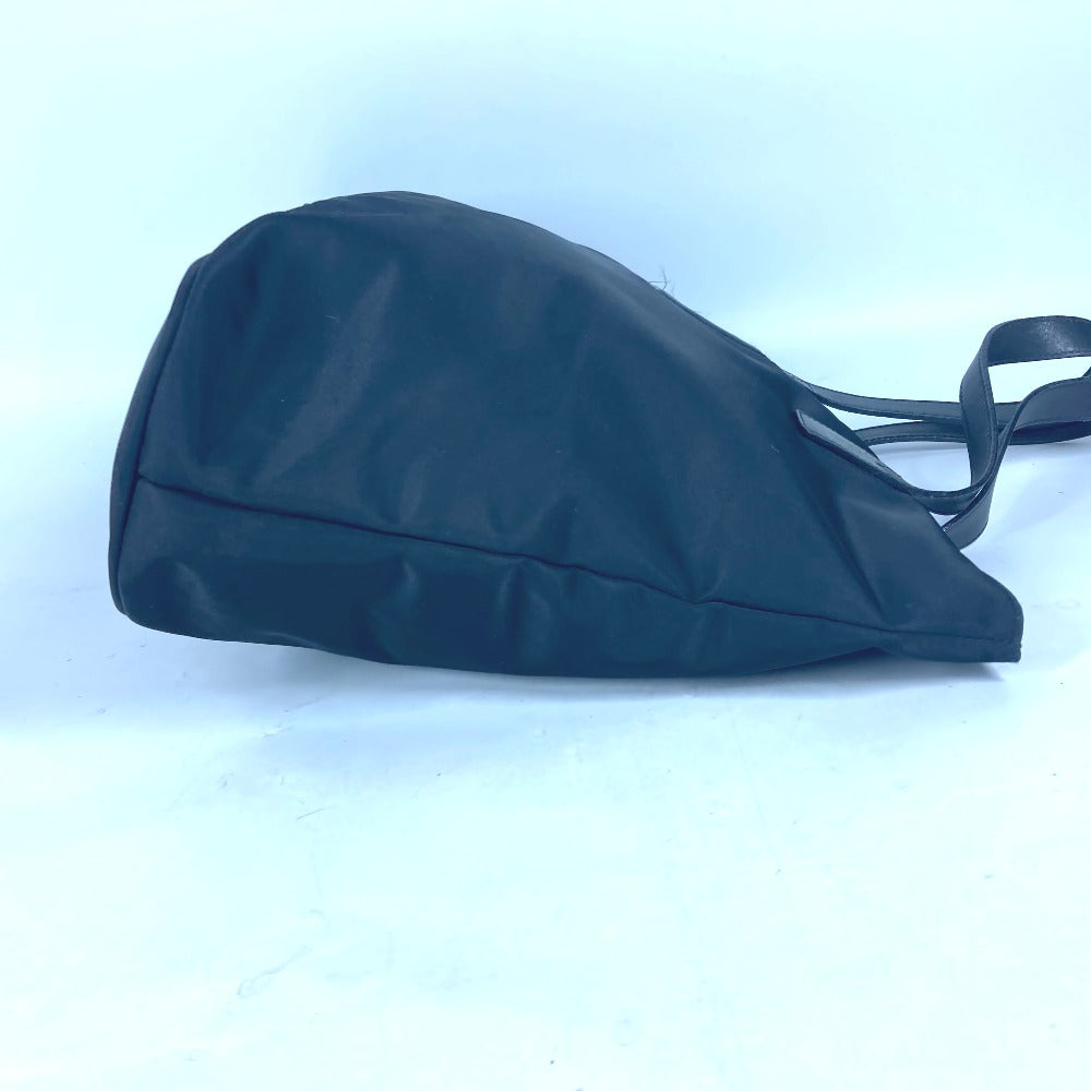 FENDI Shoulder Bag Leather / nylon black vintage FF logo Women Used Authentic