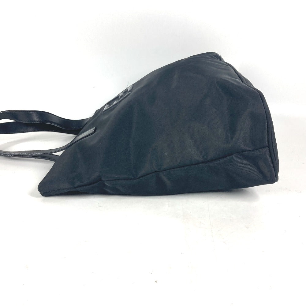 FENDI Shoulder Bag Leather / nylon black vintage FF logo Women Used Authentic