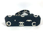 CHANEL Handbag canvas black vintage CC logo all-over pattern Women Used Authentic