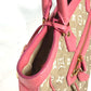 LOUIS VUITTON Tote Bag M93496 Leather / canvas pink Monogram Sabia Hippo MM Women Used Authentic