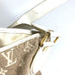 LOUIS VUITTON Shoulder Bag M93499 Cotton, Leather beige Monogram Sabia Buzzus PM Women Used Authentic