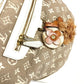 LOUIS VUITTON Shoulder Bag M93499 Cotton, Leather beige Monogram Sabia Buzzus PM Women Used Authentic