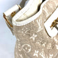 LOUIS VUITTON Shoulder Bag M93499 Cotton, Leather beige Monogram Sabia Buzzus PM Women Used Authentic