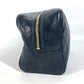 CHANEL Pouch leather black vintage Bicolole