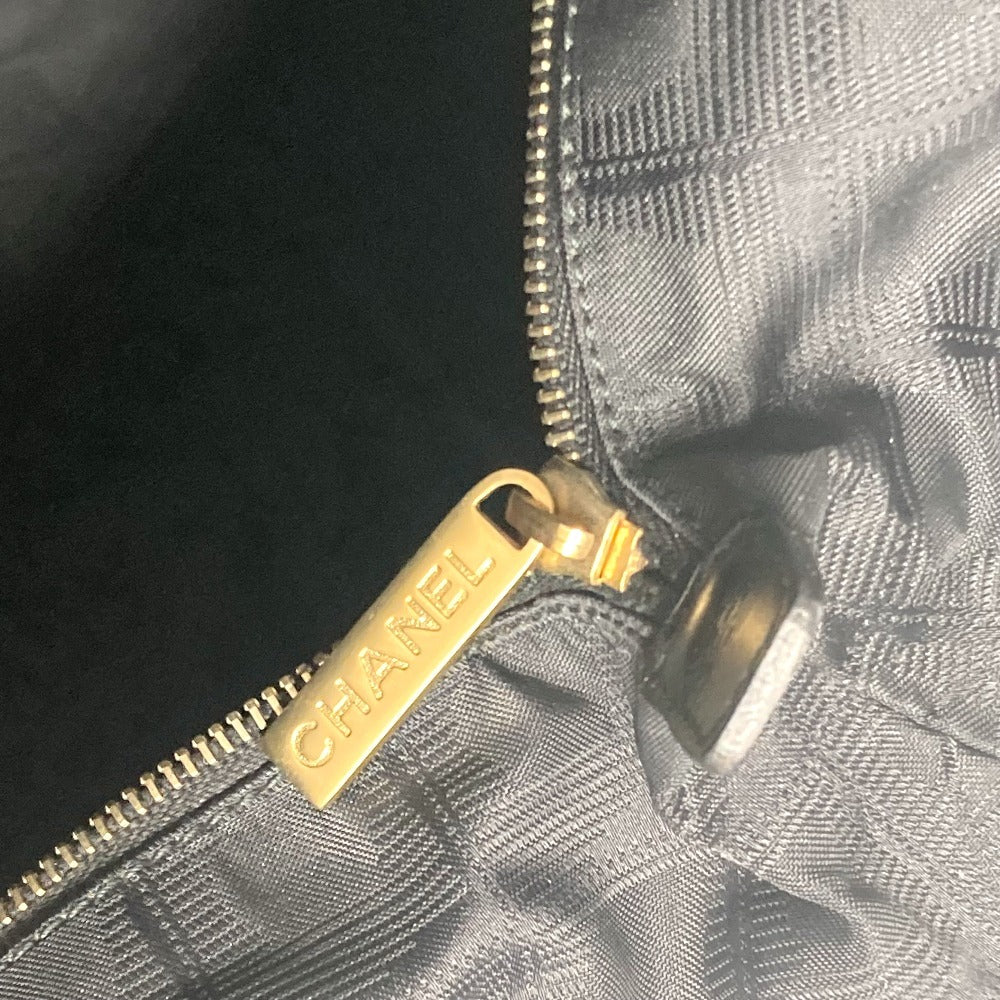 CHANEL Shoulder Bag Nylon canvas, leather black New Travel Line GM