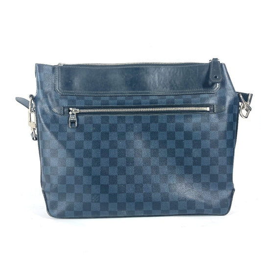 LOUIS VUITTON Shoulder Bag N41348 Damier Cobalt Canvas Navy Damier Cobalt Messenger Greenwich mens Used Authentic