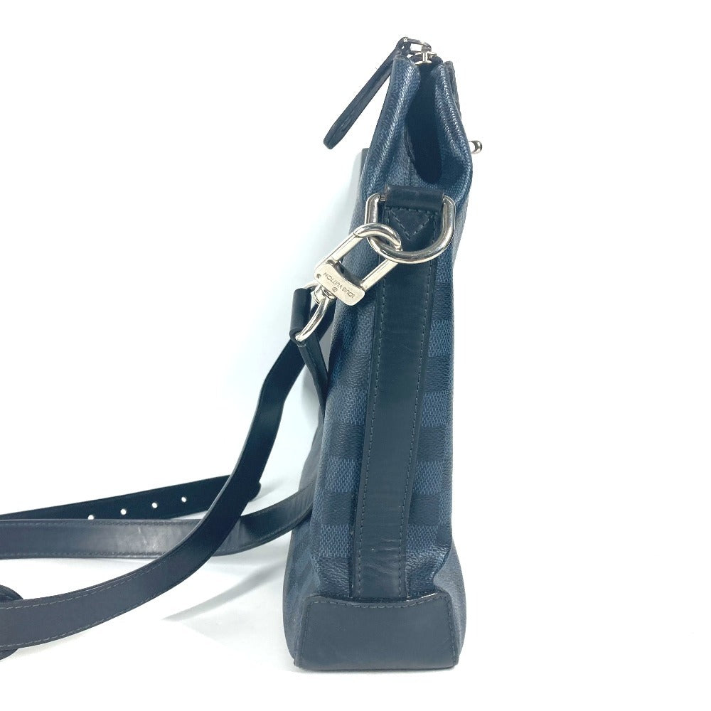 LOUIS VUITTON Shoulder Bag N41348 Damier Cobalt Canvas Navy Damier Cobalt Messenger Greenwich mens Used Authentic