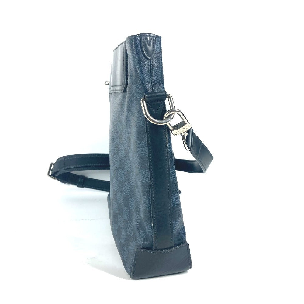 LOUIS VUITTON Shoulder Bag N41348 Damier Cobalt Canvas Navy Damier Cobalt Messenger Greenwich mens Used Authentic