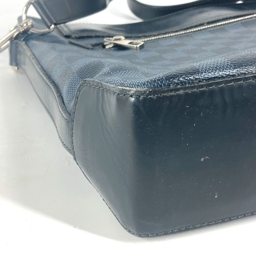 LOUIS VUITTON Shoulder Bag N41348 Damier Cobalt Canvas Navy Damier Cobalt Messenger Greenwich mens Used Authentic